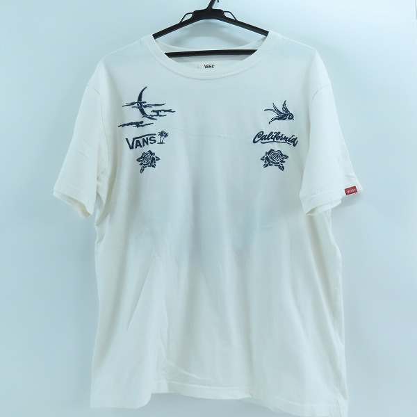 実際に弊社で買取させて頂いたvans/バンズ 刺繍 半袖Tシャツ Lの画像 1枚目
