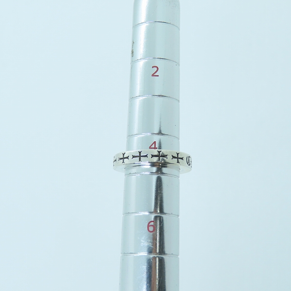 実際に弊社で買取させて頂いた【インボイス原本】CHROME HEARTS/クロムハーツ 3mm スペーサーリング CH FUCK YOU/ファックユー 4.5号の画像 7枚目