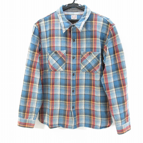 実際に弊社で買取させて頂いたTHE FLAT HEAD/フラットヘッド GLORY PARK/グローリーパーク チェック フランネルシャツ 42
