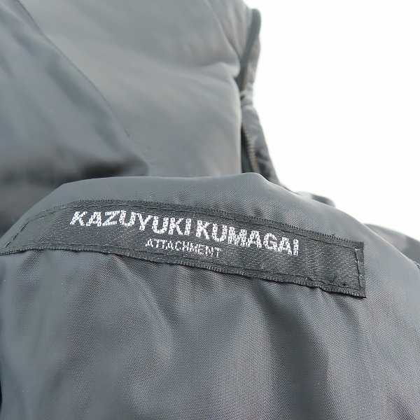実際に弊社で買取させて頂いたKAZUYUKI KUMAGAI ATTACHMENT/カズユキクマガイ アタッチメント ラムレザー ダウンジャケット/3の画像 2枚目