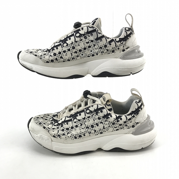 実際に弊社で買取させて頂いたChristian Dior/クリスチャンディオール B24 CANNAGE/カナージュ スニーカー 40の画像 3枚目