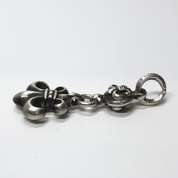 実際に弊社で買取させて頂いた【インボイス付き】CHROME HEARTS/クロムハーツ 1BALL BS FLEUR 1ボール BSフレアチャームの画像 4枚目