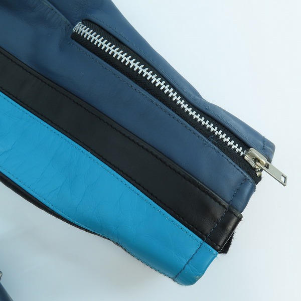 実際に弊社で買取させて頂いたNEIGHBORHOOD/ネイバーフッド ジップアップ カウレザー/牛革 ジャケット NWNH-JK-06/Mの画像 7枚目