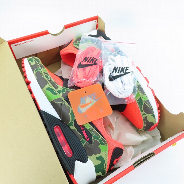 実際に弊社で買取させて頂いたNIKE×atmos/ナイキ×アトモス AIR MAX 90 SP REVERSE DUCK CAMO/リバース ダック カモ CW6024-600/27.5の画像 8枚目