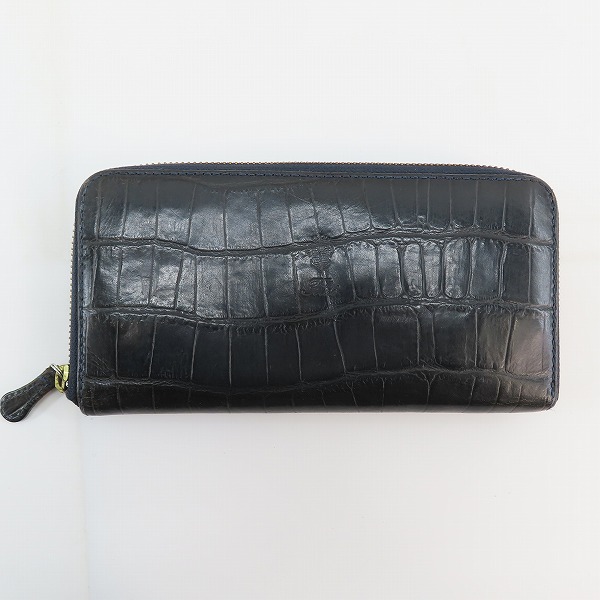 実際に弊社で買取させて頂いたFelisi/フェリージ ラウンドジップ ウォレット クロコ型押し レザー 125