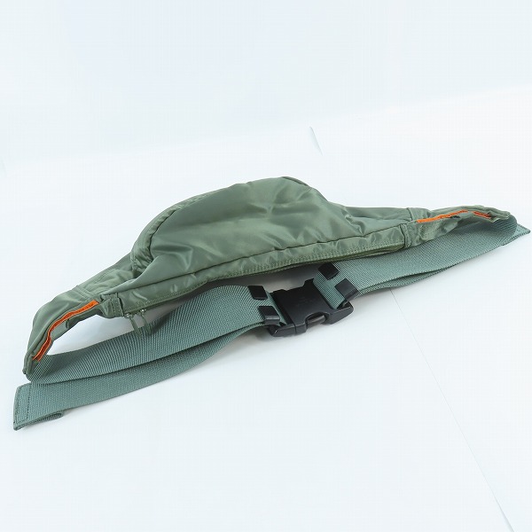 実際に弊社で買取させて頂いた(2)PORTER/ポーター TANKER WAIST BAG L タンカー ウエストバッグ L セージグリーン/622-76628の画像 2枚目