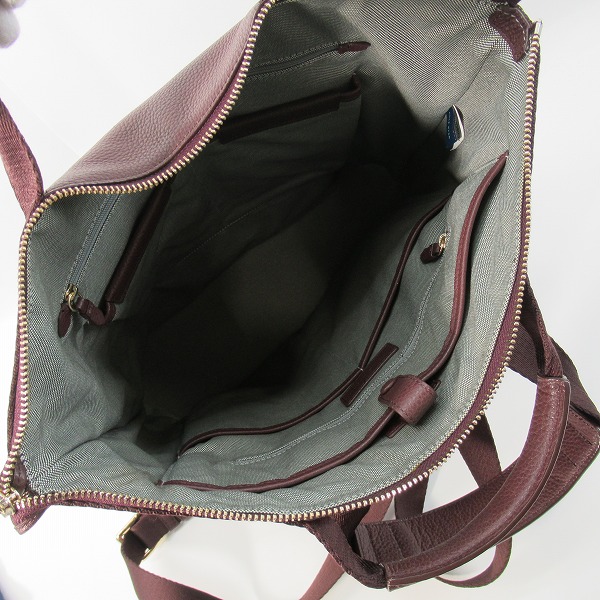 実際に弊社で買取させて頂いたCOLE HAAN/コールハーン 2way レザー コンバーチブル バックパック/ハンドバッグの画像 4枚目