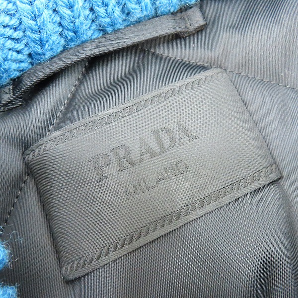実際に弊社で買取させて頂いたPRADA/プラダ 22AW 三角プレートナイロンブルゾン ボンバージャケット SGC101 S222 1WQ8/Sの画像 2枚目
