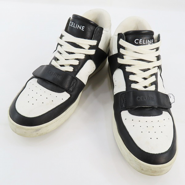 実際に弊社で買取させて頂いたCELINE/セリーヌ CT-02 ベルクロ レザー ミッド スニーカー RM0421/42