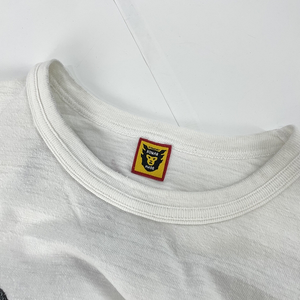 実際に弊社で買取させて頂いたHUMAN MADE×KAWS/ヒューマンメイド×カウズ Tシャツ/XLの画像 2枚目