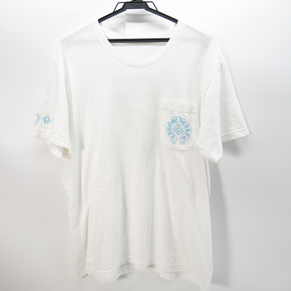 実際に弊社で買取させて頂いた【JPタグ】CHROME HEARTS/クロムハーツ 胸ポケットTシャツ ホワイト 2212-304-0789/L