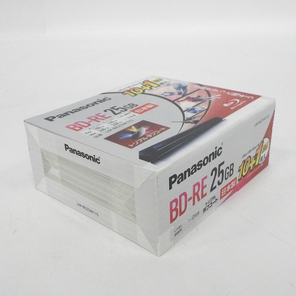 実際に弊社で買取させて頂いた【未開封】Panasonic/パナソニック 録画用2倍速ブルーレイディスク 書換型 BD-RE 25GB×10枚+50GB×1枚 LM-BE25W11Sの画像 3枚目