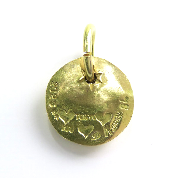 実際に弊社で買取させて頂いたSTOP LIGHT/ストップライト K18 カスタムメタル ペンダントトップの画像 2枚目