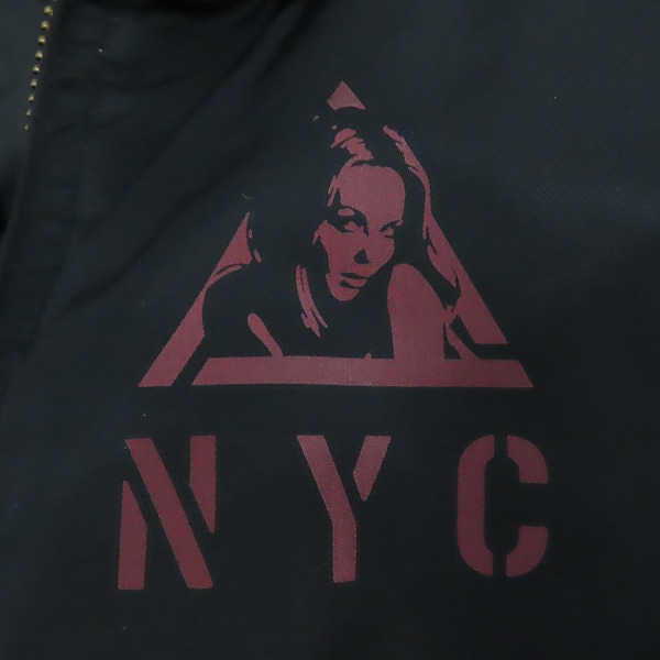 実際に弊社で買取させて頂いたHYSTERIC GLAMOUR/ヒステリックグラマー プリマロフト エアフォース ナイロン 中綿ジャケット 0153AC01/Sの画像 6枚目