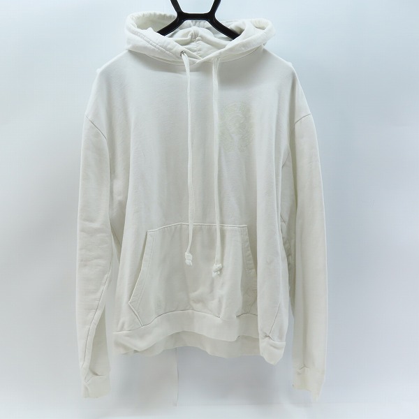 実際に弊社で買取させて頂いた【JPタグ】CHROME HEARTS/クロムハーツ ホースシュープリント プルオーバー パーカー ホワイト M