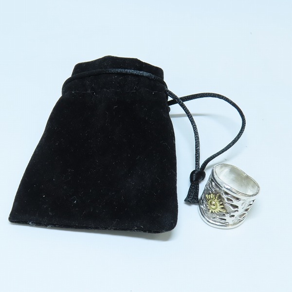 実際に弊社で買取させて頂いたARIZONA FREEDOM/アリゾナフリーダム K18 太陽神付 リング /20号の画像 9枚目