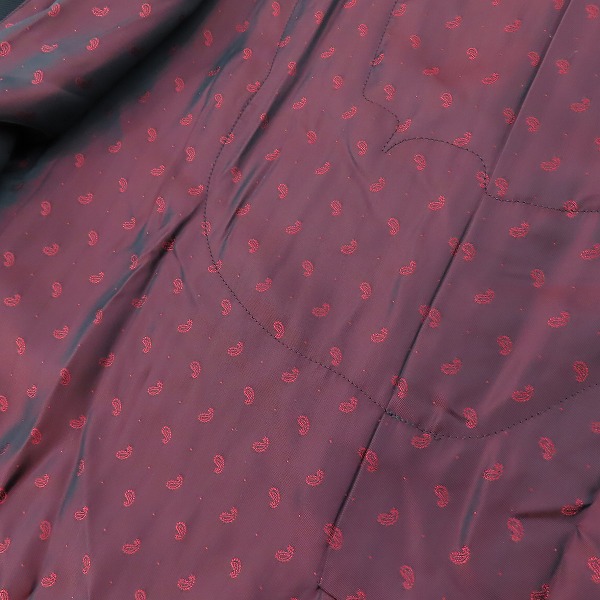 実際に弊社で買取させて頂いた【未使用】BLACK COMME des GARCONS/ブラックコムデギャルソン 裏地ペイズリー ミッド ジャケット 1I-J003-052-1-6/XLの画像 6枚目