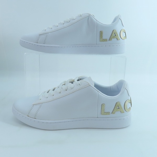 実際に弊社で買取させて頂いたLACOSTE/ラコステ CARNABY EVO ローカットスニーカー ホワイト SM00860/25.5の画像 3枚目