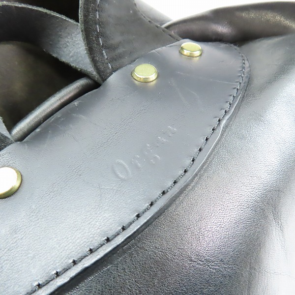 実際に弊社で買取させて頂いたHERZ/ヘルツ Organ レザー リュックサック ブラックの画像 4枚目