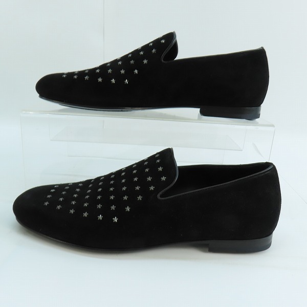 実際に弊社で買取させて頂いたJIMMY CHOO/ジミーチュウ 星スタッズ付き スリッポン レザー 41の画像 3枚目