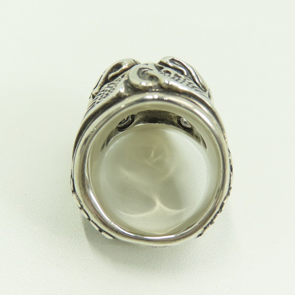 実際に弊社で買取させて頂いたBWL/BILL WALL LEATHER/ビルウォールレザー Flying Tire Graffiti Master Skull Ring/マスタースカルリング R399/25号の画像 5枚目