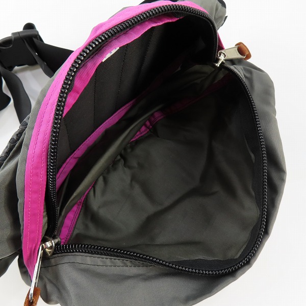 実際に弊社で買取させて頂いたGREGORY/グレゴリー 旧ロゴ/シルバータグ/USA製 テールメイトS ボディバッグ グレーフーシャの画像 4枚目