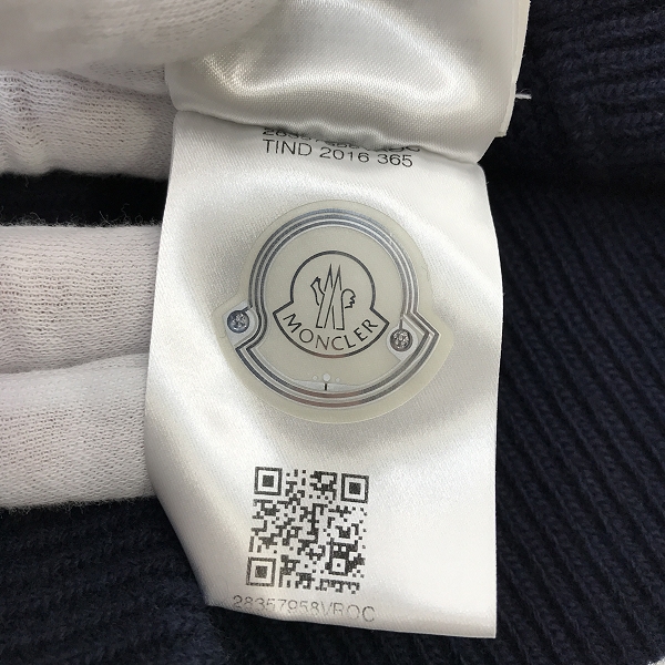 実際に弊社で買取させて頂いた【JPタグ】MONCLER/モンクレール 16aw MAGLIONE TRICOT CARDIGAN フーデッドウールダブルジップパーカー/XXLの画像 6枚目