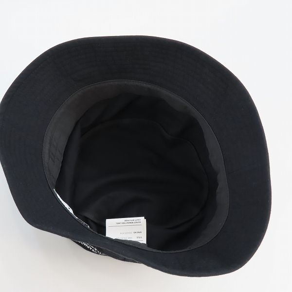 実際に弊社で買取させて頂いたWTAPS/ダブルタップス バケット ジャングル ハット ブラック 231HCDT-HT19/04の画像 4枚目