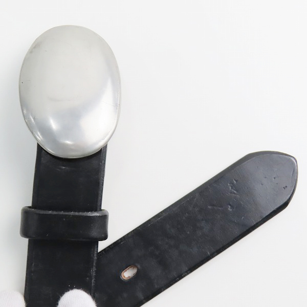 実際に弊社で買取させて頂いたBEAMS/ビームス レザーベルト ブラックの画像 1枚目