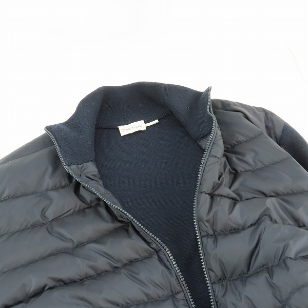 実際に弊社で買取させて頂いたMONCLER/モンクレール MAGLIONE TRICOT CARDIGAN ニット切り替え カーディガン/ダウンジャケット B20919412700/XXLの画像 5枚目
