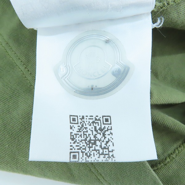 実際に弊社で買取させて頂いた【JPタグ】MONCLER/モンクレール  パイル ビッグロゴ ワッペン Tシャツ カットソー F10918C72810/XXLの画像 5枚目