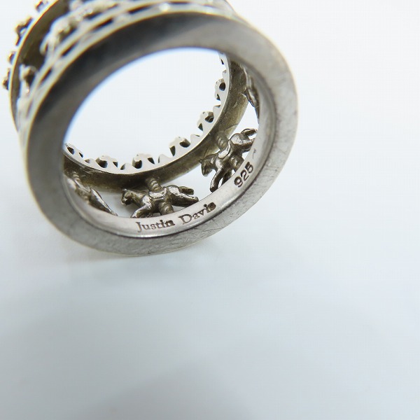 実際に弊社で買取させて頂いたJustin Davis/ジャスティンデイビス ROYAL CAROUSEL メリーゴーランドモチーフ リング SRJ2014/4.5-5号の画像 4枚目