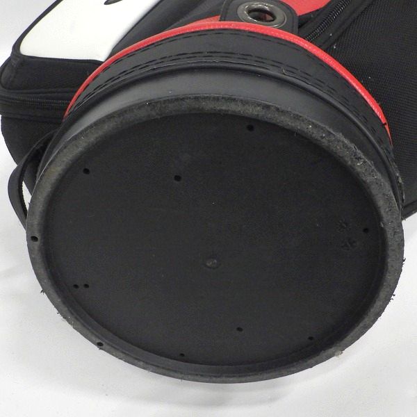 実際に弊社で買取させて頂いたTitleist/タイトリスト CB203 8.5型 6分割キャディバッグ ブラックｘホワイトｘレッドの画像 7枚目