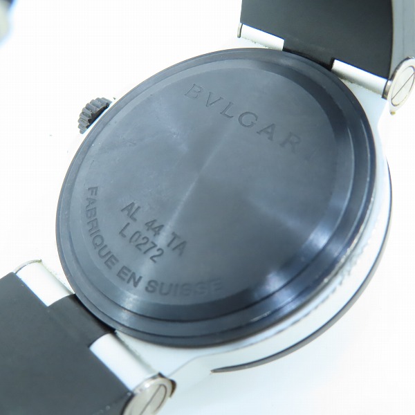 実際に弊社で買取させて頂いたBVLGARI/ブルガリ ALUMINIUM アルミニウム ディアゴノ 自動巻き 腕時計 AL44TAの画像 3枚目