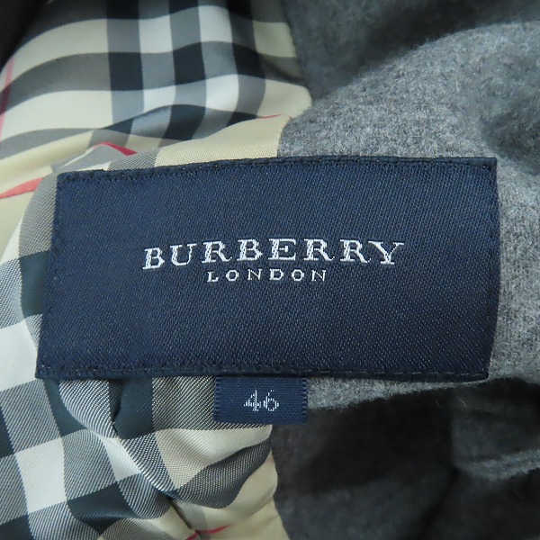 実際に弊社で買取させて頂いたBURBERRY LONDON/バーバリー ロンドン ウール 2Bジャケット/46の画像 2枚目