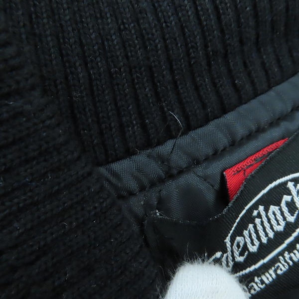 実際に弊社で買取させて頂いたDevilock×Bouncer/デビロック×バウンサー 切替 袖レザー スタジャン Lの画像 5枚目