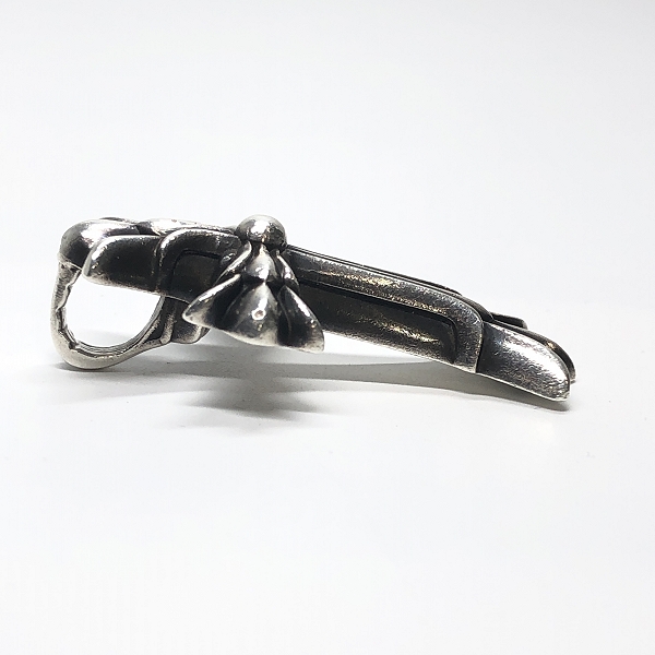 実際に弊社で買取させて頂いたCHROME HEARTS/クロムハーツ ダブルCHクロス ペンダント スモールの画像 2枚目