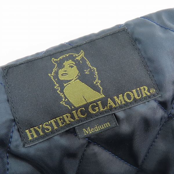 実際に弊社で買取させて頂いたHYSTERIC GLAMOUR/ヒステリックグラマー ワッペン付 中綿入りスタジャン 0224AB05 Mの画像 2枚目