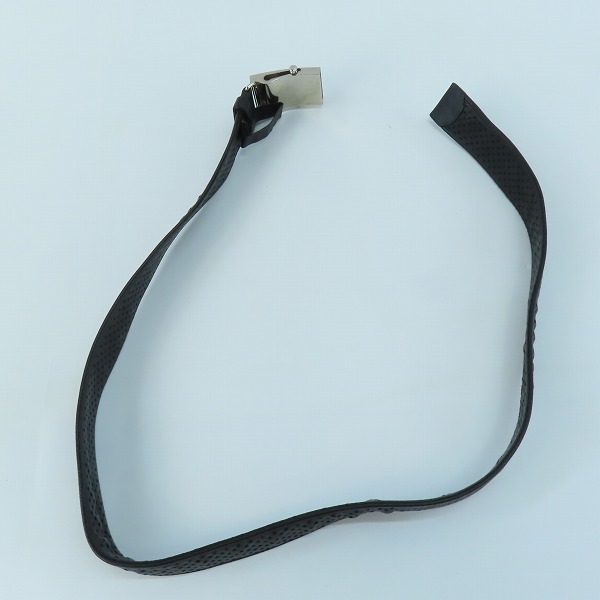 実際に弊社で買取させて頂いたPRADA/プラダ ロゴプレートパンチング ベルト の画像 4枚目