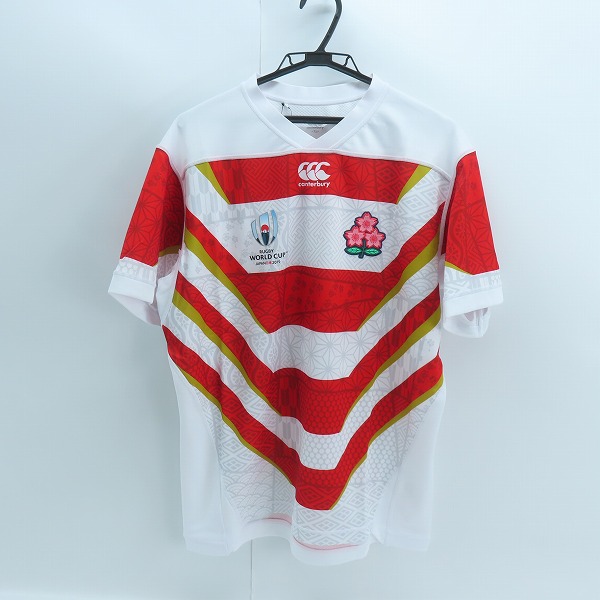 実際に弊社で買取させて頂いた【未使用】CANTERBURY/ラグビー日本代表 ジャパン レプリカ ホームジャージ RWC2019 ワールドカップ/VWR39000/XL