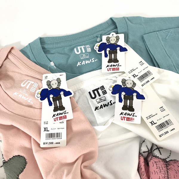 実際に弊社で買取させて頂いた【おまとめ/未使用】 UNIQLO×KAWS/ユニクロ×カウズ UT グラフィックTシャツの画像 2枚目