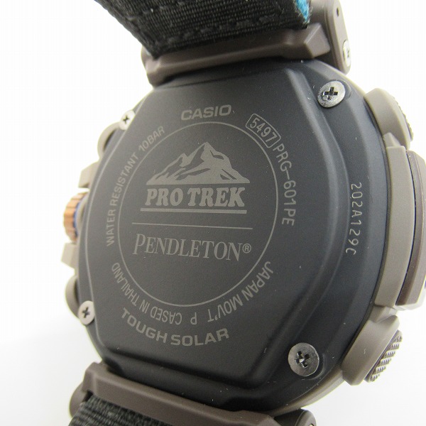 実際に弊社で買取させて頂いたCASIO/カシオ PRO TREK/プロトレック×PENDLETON/ペンドルトン タフソーラー 腕時計 PRG-601PE-5JRの画像 3枚目
