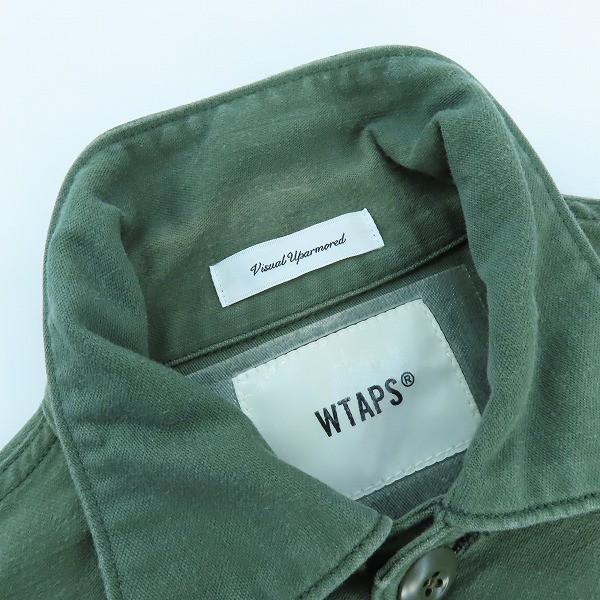 実際に弊社で買取させて頂いたWTAPS/ダブルタップス ミリタリーシャツ BRDT-SHM01/01の画像 5枚目