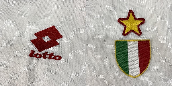 実際に弊社で買取させて頂いたlotto/ロット ACミラン 1996/1997 アウェイ 半袖 オーセンティック ユニフォーム/Lの画像 6枚目