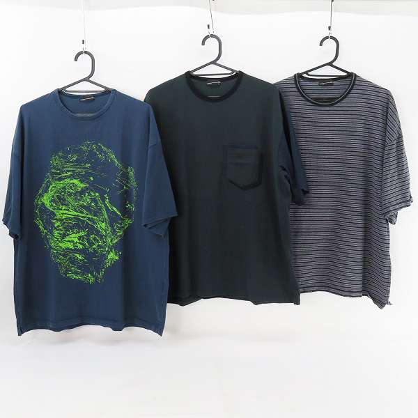 実際に弊社で買取させて頂いた【サンプル】LAD MUSICIAN/ラッドミュージシャン ポケット/ボーダー/プリント 半袖 Tシャツ 3点セット