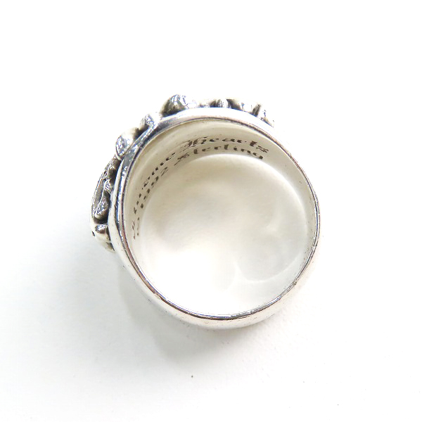 実際に弊社で買取させて頂いた【カスタム】CHROME HEARTS/クロムハーツ KEEPER/キーパーリング 18-19号の画像 5枚目