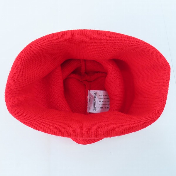 実際に弊社で買取させて頂いたCHROME HEARTS/クロムハーツ CHプラス ワッチキャップ/ビーニー/ニット帽 レッドの画像 3枚目