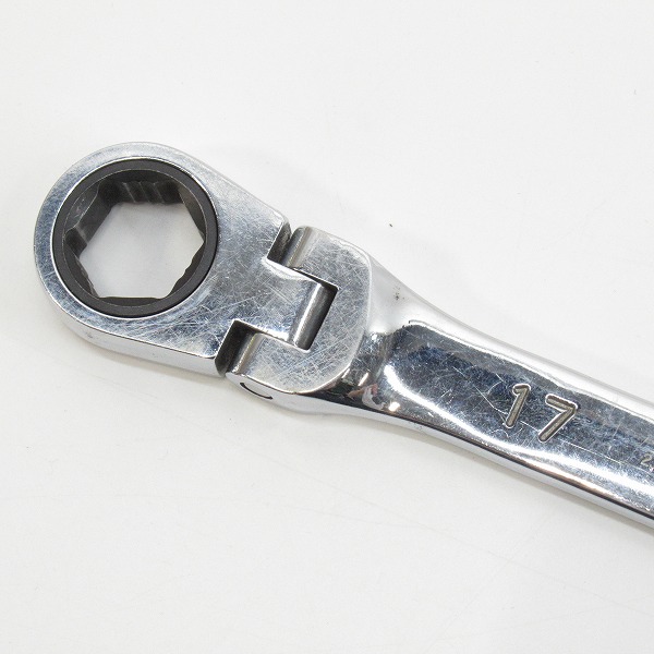 実際に弊社で買取させて頂いたMAC TOOLS/マックツールズ 17mm フレックスギアレンチ コンビネーションラチェットレンチ RWF617MMの画像 5枚目