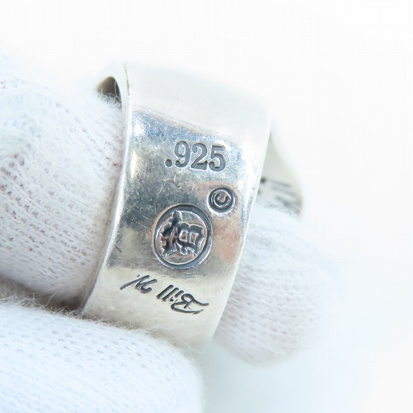 実際に弊社で買取させて頂いた【ギャラ付き】BWL/Bill Wall Leather/ビルウォールレザー グッドラックスカル リング 19号の画像 7枚目