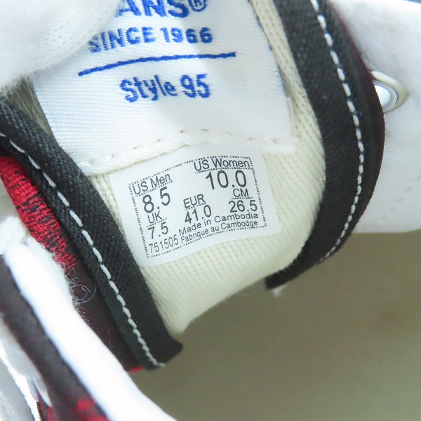 実際に弊社で買取させて頂いたVANS/ヴァンズ バンズ ERA 95 DX "LIP"/VN0A2RR145T/26.5の画像 5枚目